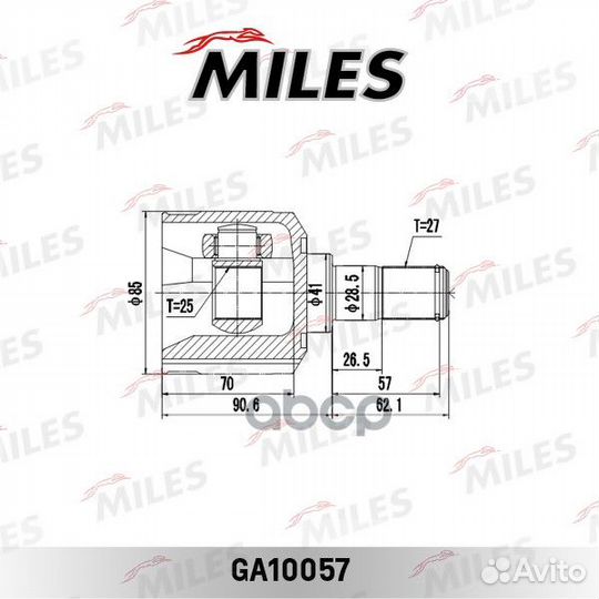 ШРУС внутренний hyundai sonata EF IV/KIA magentis