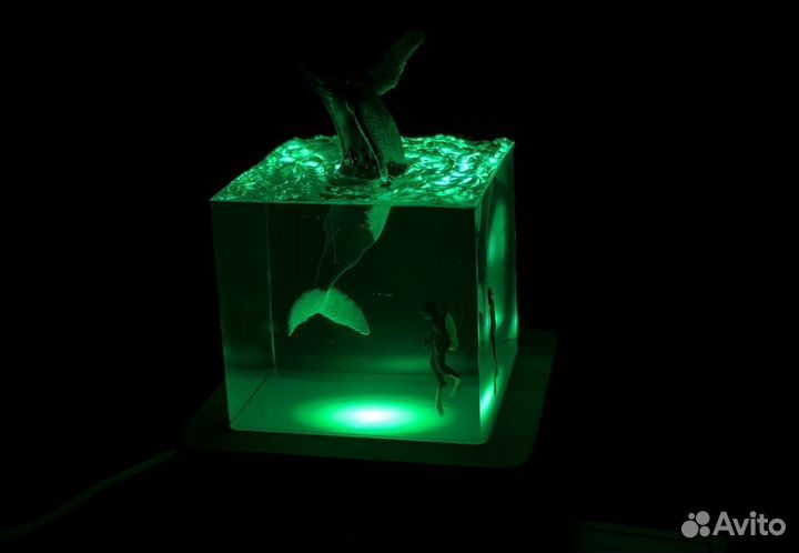 Ночник из эпоксидной смолы