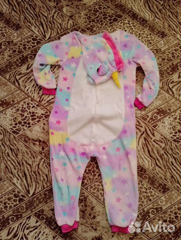 Пижама кигуруми единорог