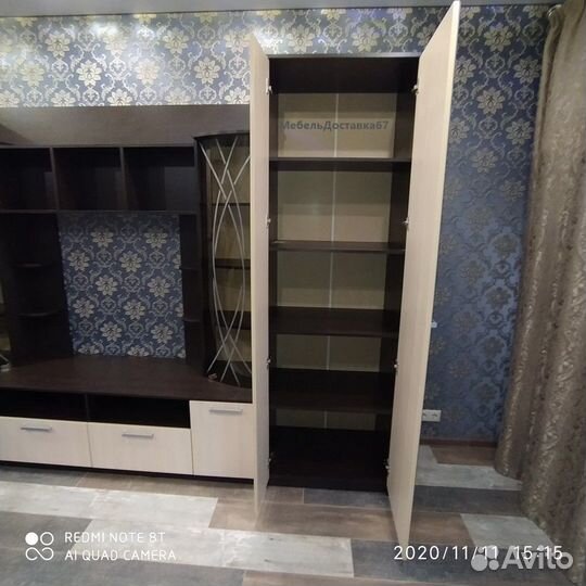 Гостиная 3,4м Венеция венге+дуб молочный, наличие