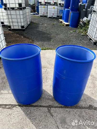 Бочка вырезаная мытая 227л б/у