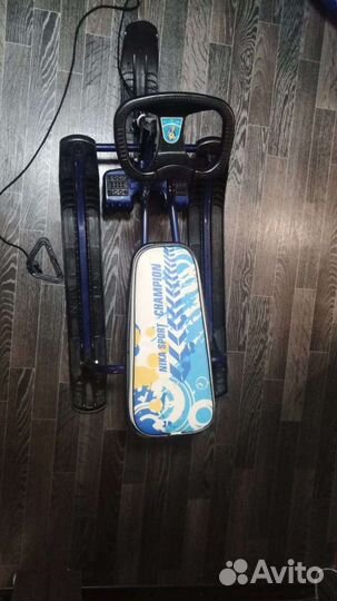 Снегокат зимний для детей двухместный детский