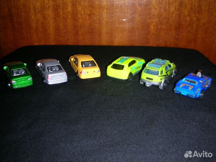 Игрушки машинки, металл, 6 шт