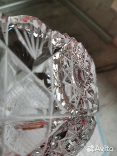 Ваза для фруктов хрусталь СССР