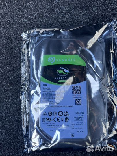 Жесткий диск Seagate Barracuda ST1000DM010, 1тб