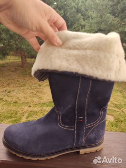 Сапоги женские зимние замшевые 39