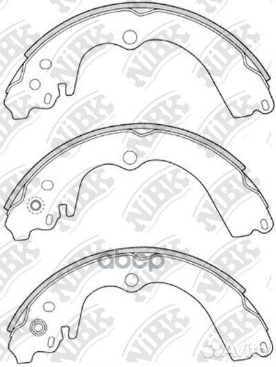 FN7747nibk колодки барабанные з. Subaru Impreza