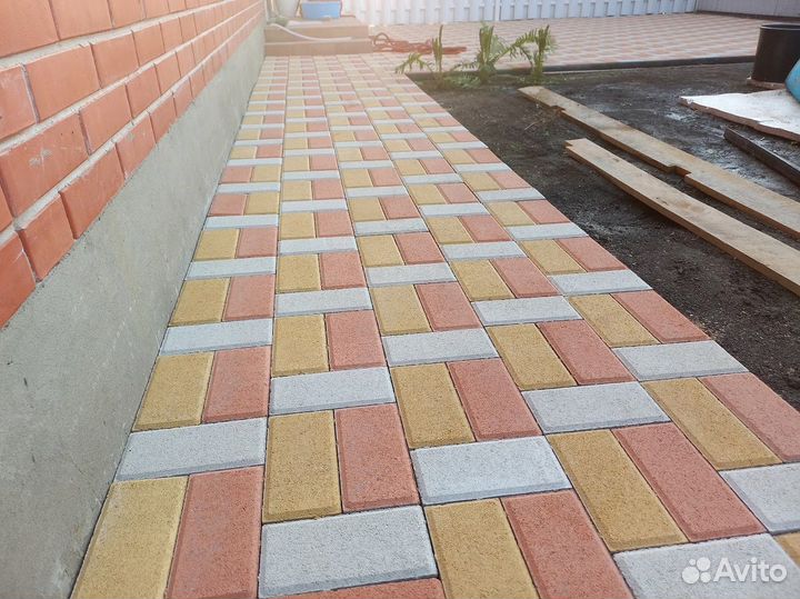 Тротуарная плитка вибропрессованная