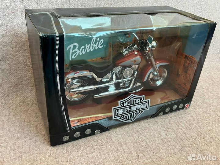 Barbie & Ken Harley Davidson & Fat Boy Motorcycle