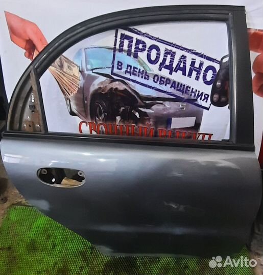 Дверь задняя правая Chevrolet Lanos