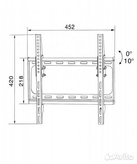 Кронштейн для тв с регулировкой наклона