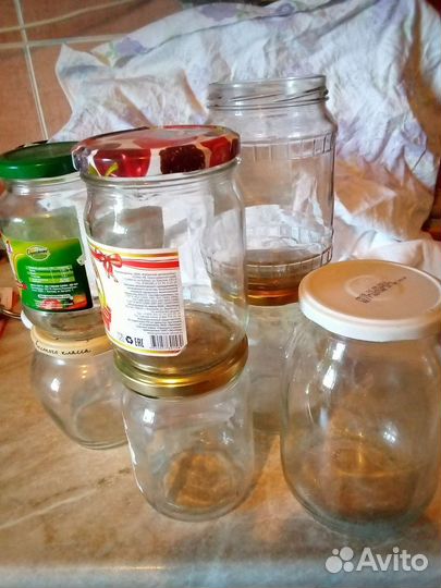 Банки стеклянные от 3л до 0.5л с крышками и без