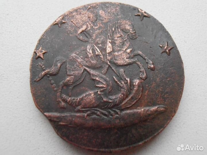 Монеты 2 и 4 копейки 1762 год. Барабаны