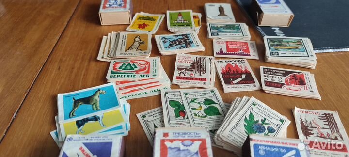 Спички СССР и наклейки на коробки СССР