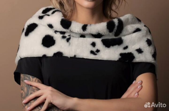 Мех искусственный далматинца