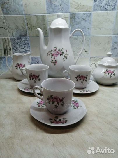 Винтажный кофейный сервиз