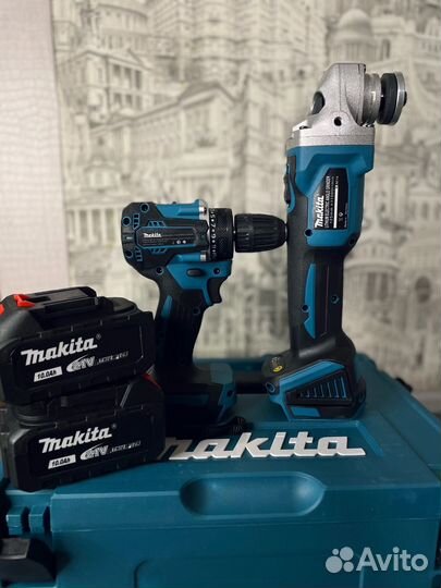 Набор Makita 2в1 (ушм болгарка и шуруповерт)