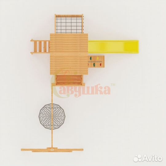 Детская площадка Савушка Мастер 2 с качелями Гнезд