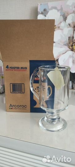 Бокалы для кофе, коктейл 4ш. Новые. Arcoroc Франц