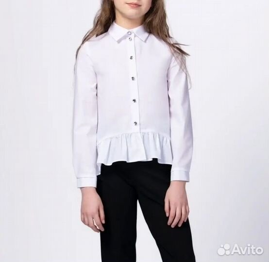 Рубашка, блузка для девочки, школьная форма
