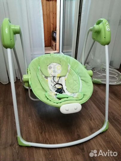 Детские электронные качели шезлонг