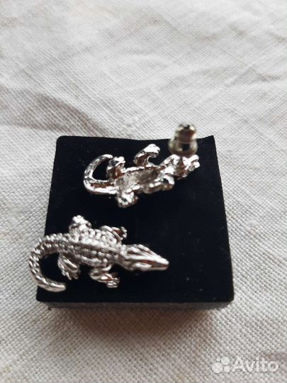 Серьги Крокодильчики