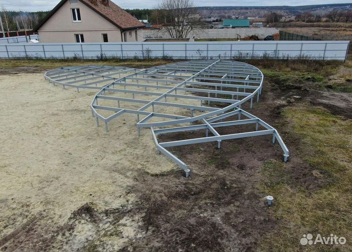 Винтовые сваи / монтаж