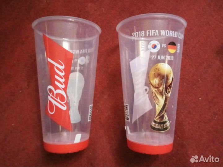 Пластиковый бокал для пива с матча Чемпионата Мира