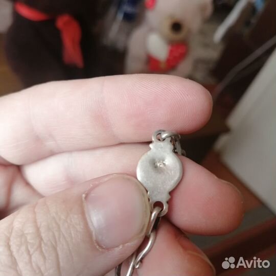 Серебряный браслет с кабашонами