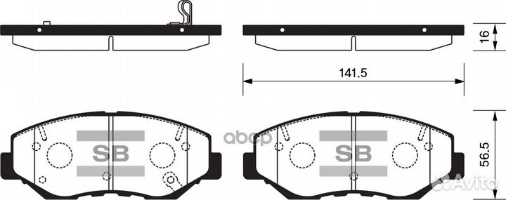 SP1237SNS 572480B колодки дисковые передние