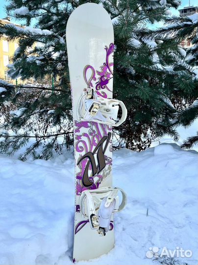 Женский комплект: Сноуборд+крепления+ботинки
