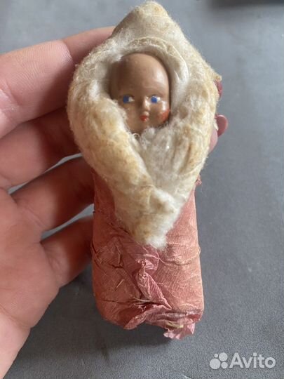 Старинная ватная игрушка