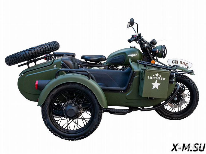 Мотоцикл с коляской groza defender 500 (4T EFI)
