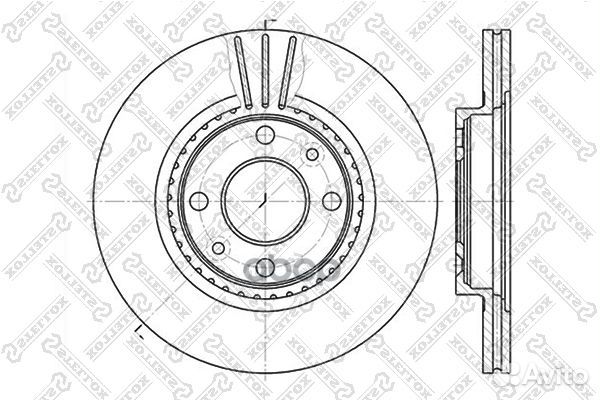 6020-3910V-SX диск тормозной передний Renault