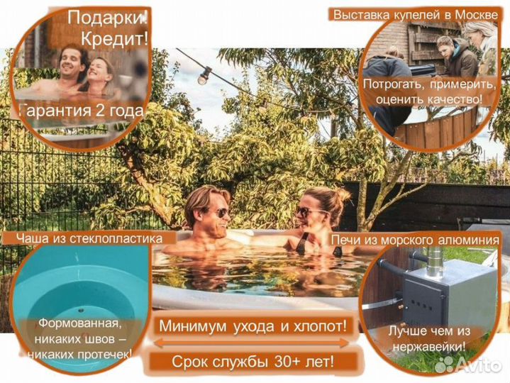 Чан / Купель с подогревом и подсветкой S1778S/3