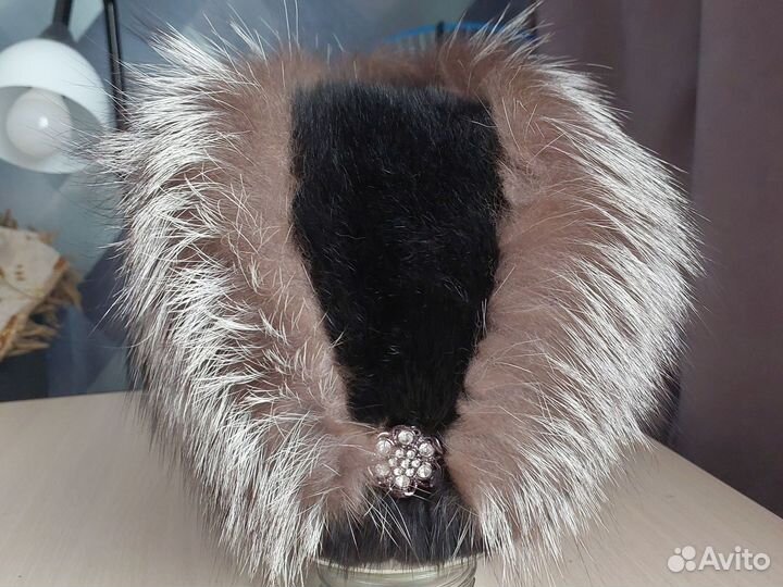 Шапка норковая женская