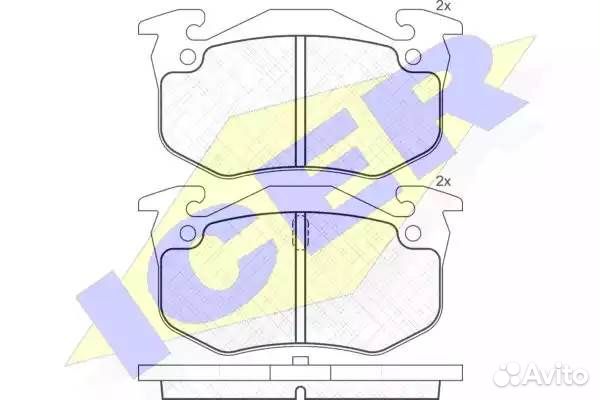 Колодки торм.дисковые