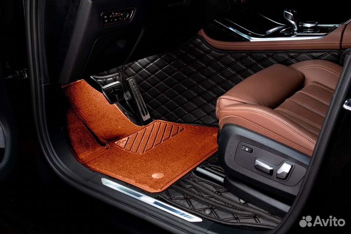 3D Коврики BMW 7 серии из Экокожи