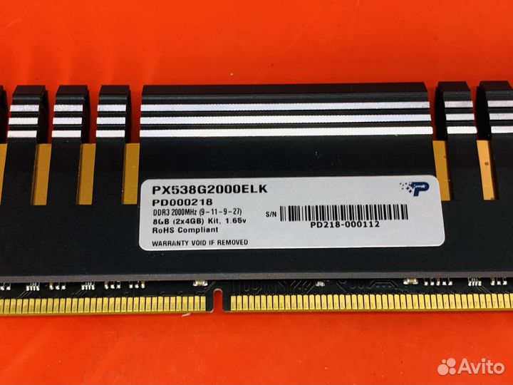 Озу DDR3 Patriot Viper Xtreme 4Gb 2000MHz (арт 1)