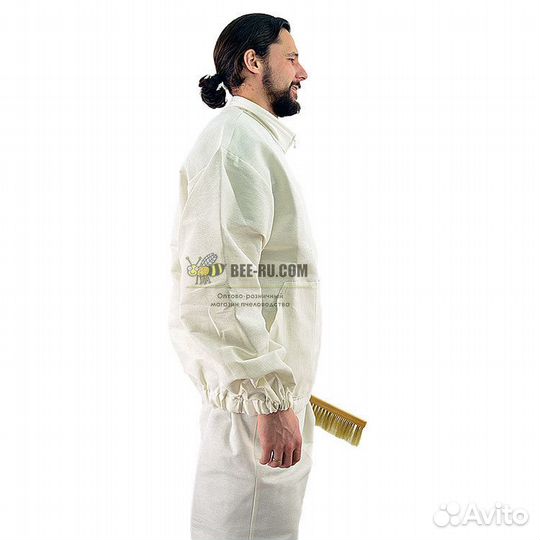 Костюм пчеловода эконом плюс (куртка на молнии, дв