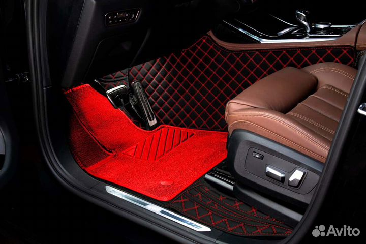 3D Коврики Hyundai Santa Fe из Экокожи