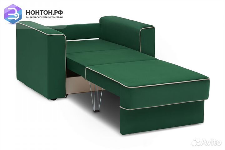 Кресло еврокнижка Берген изумрудное