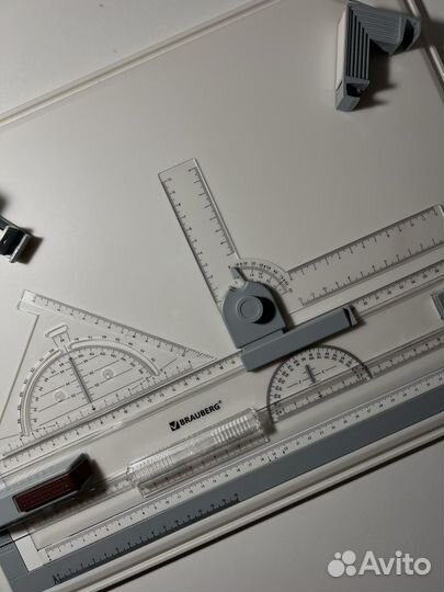 Чертежная доска A3 Brauberg с рейсшиной
