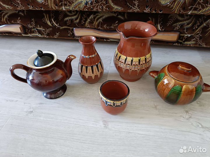 Сервиз. Чайник. Кружка. Тарелка