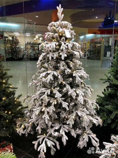 Елка искусственная заснеженная Снежная королева