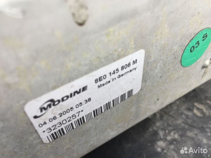 Радиатор интеркулера 2.0TFSi 8E0145806M Audi A4 B7