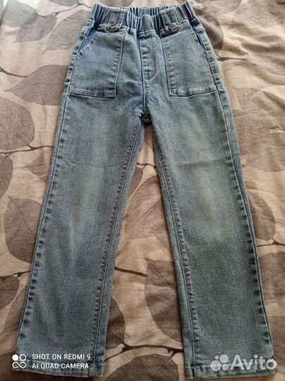 Джинсы на девочку 122-128