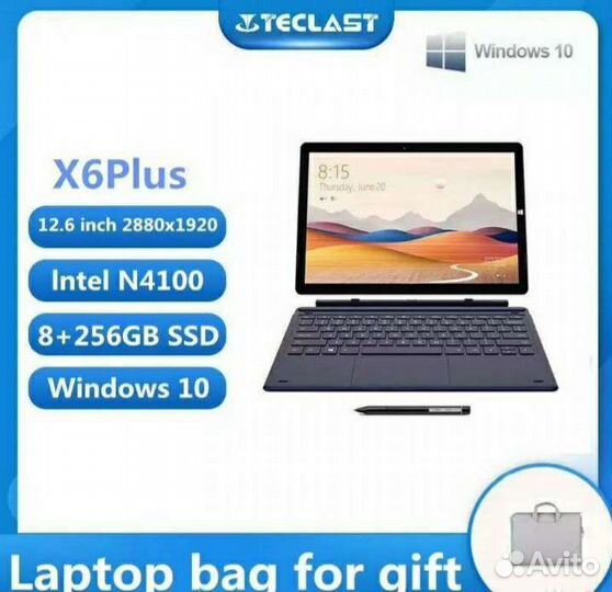 Teclast X6 Plus планшет на Win10 экран 12.6