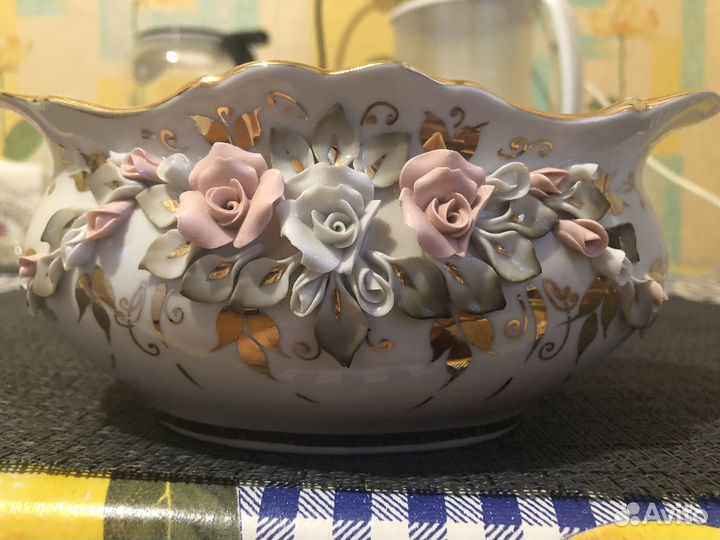 Ваза конфетница ручная работа