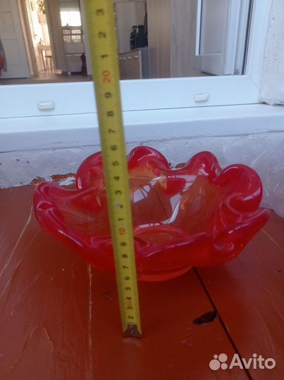 Ваза стеклянная СССР для фруктов